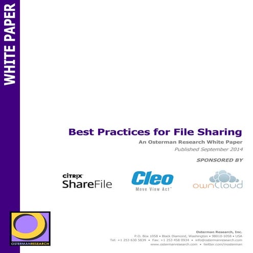Best Practices for File Sharing