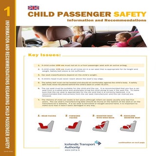 Oryggi barna i bil enska