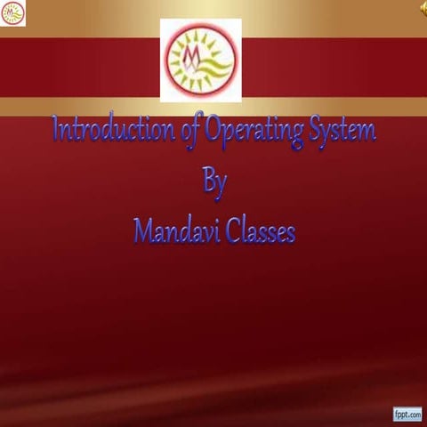 operating system | PPT