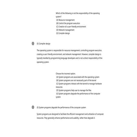 opaerational system states in an operating