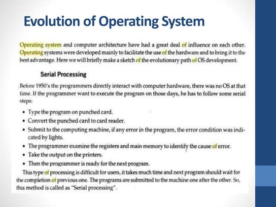 Presentation on operating system | PPT