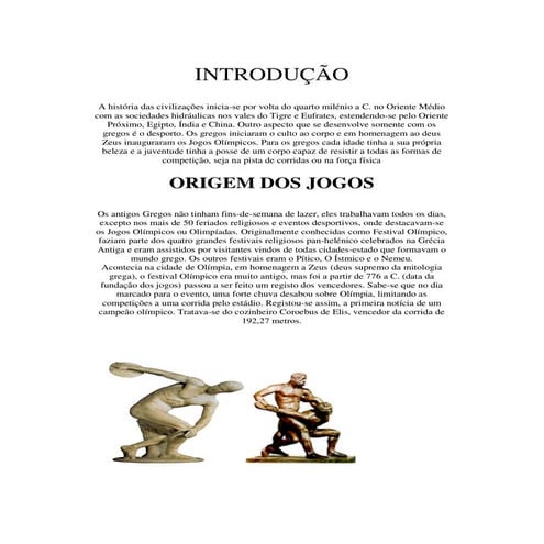 Os Jogos OlíMpicos