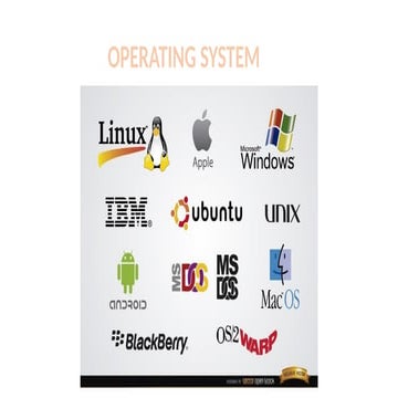 operating system basic ppt which we can learn os