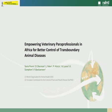 OS20 - Empowering veterinary paraprofessionals in Africa for better control o...