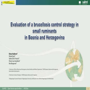 OS20 - Evaluation of a brucellosis control strategy in small ruminants in Bos...