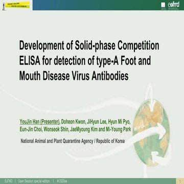 DEVELOPMENT OF SOLID-PHASE COMPETITION ELISA FOR DETECTION OF TYPE-A ...