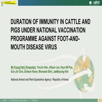 OS20 - Duration of immunity in cattle and pigs under national vaccination pro...