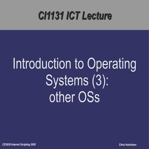 Operating Systems 3
