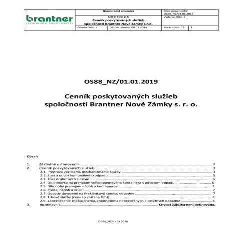 Os88 cennik 2019 bnz verzia 2 web | PDF