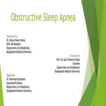 OBSTRUCTIVE SLEEP APNEA AND THEIR MANAGEMENT.pptx