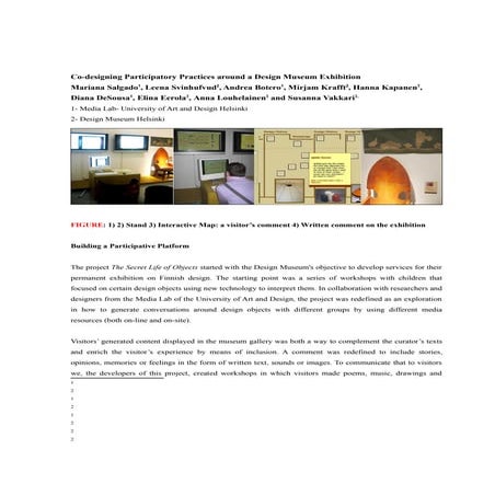 Co-designing Participatory Practices around a Design Museum Exhibition