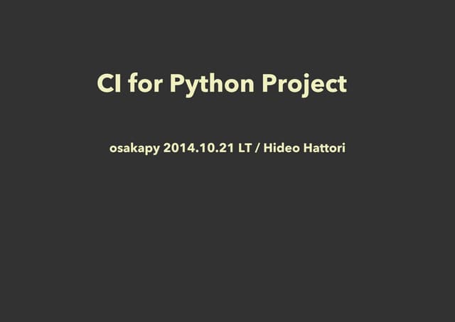 osakapy 2014.10 LT (CI for Python P...