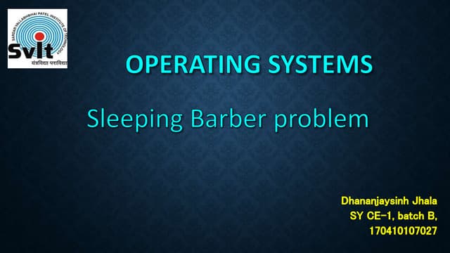 Sleeping barber problem