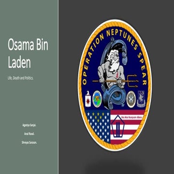 Osbama Bin Laden- "Life and Politics"