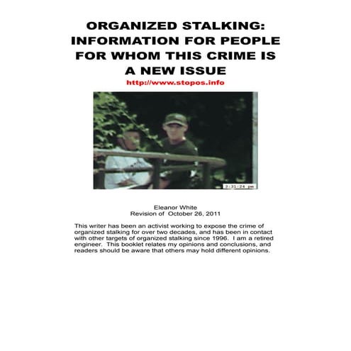 Gang Stalking A survival guide for Targeted Individuals | PDF