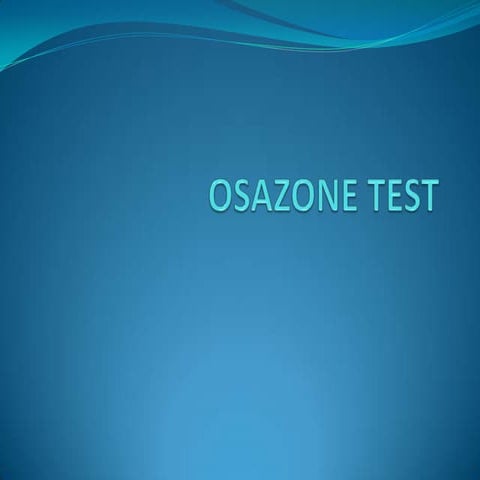Osazone test