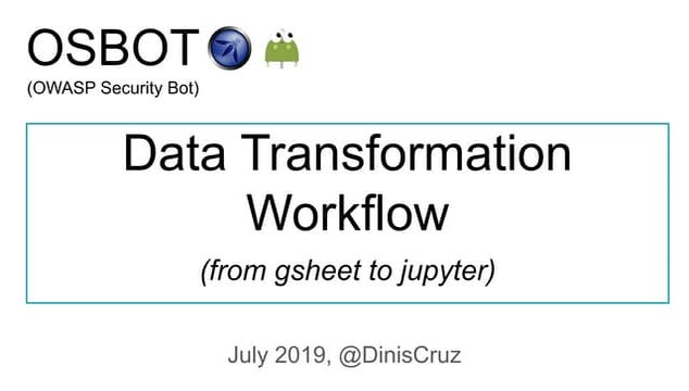 OSBot - Data transformation workflow (from GSheet to Jupyter)
