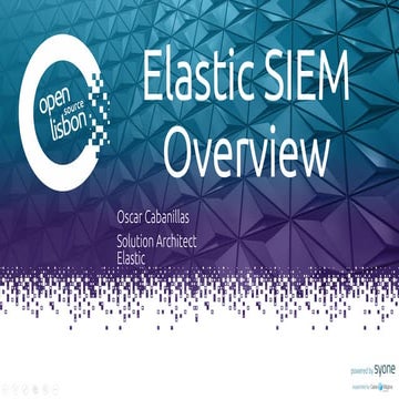 Oscar Cabanillas - Elastic - OSL19