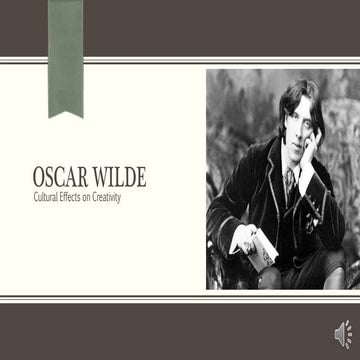 Oscar Wilde Creatvity and Culture