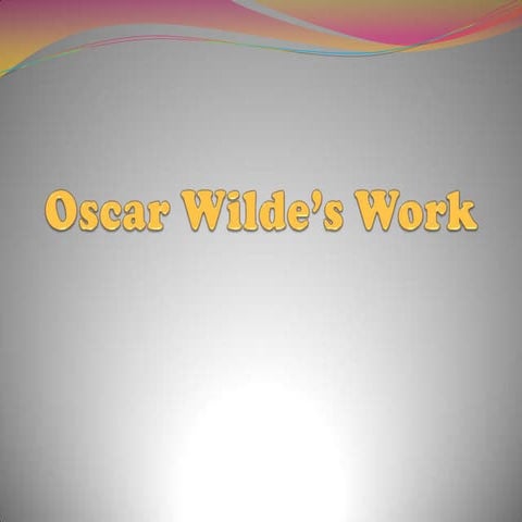 Oscar Wilde's work