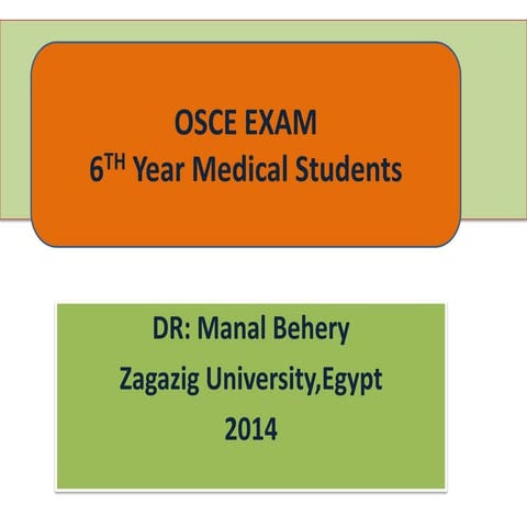 Osce in obstetrics&gynecology for undergraduate