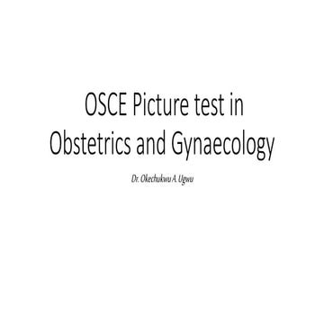 Osce picture in obs and gynae 5
