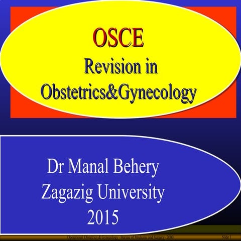 Osce revision in obstetrics and gynecology