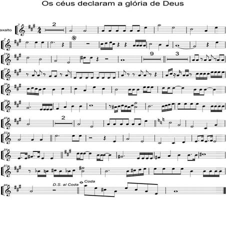 Os ceus declaram sax alto | PDF