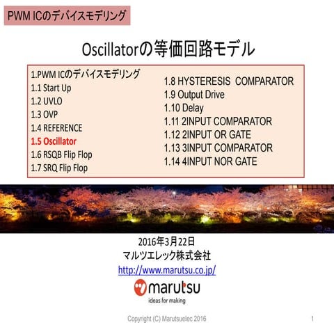 Oscillatorの等価回路モデル