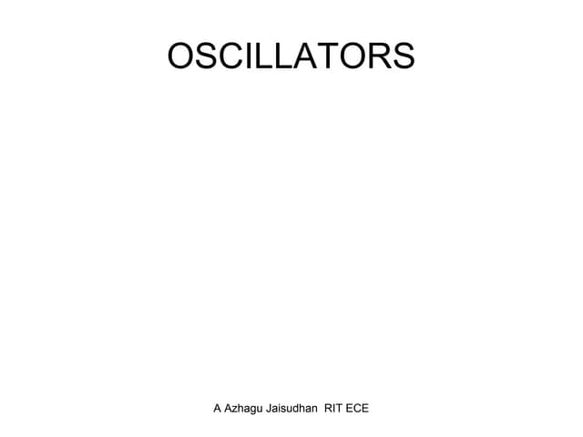 Oscillators
