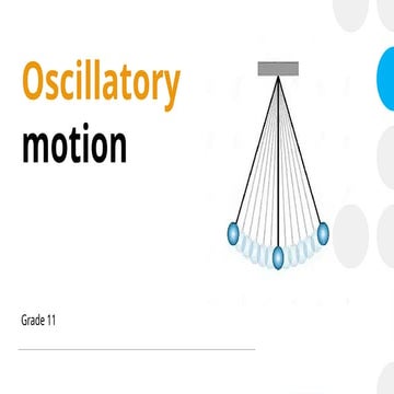 Oscillatory motion types of motion and the properties of oscillatory ...