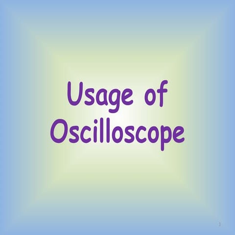Oscilloscope