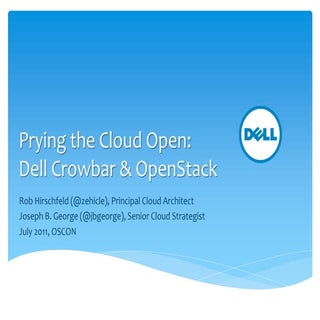 Dell Crowbar and OpenStack at OSCON