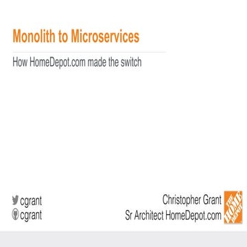 Monolith to Microservices - O’Reilly Oscon