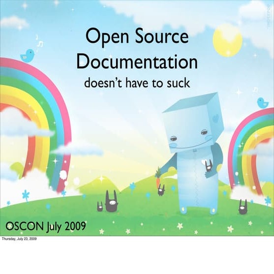 Open Source Docs don't have to suck
