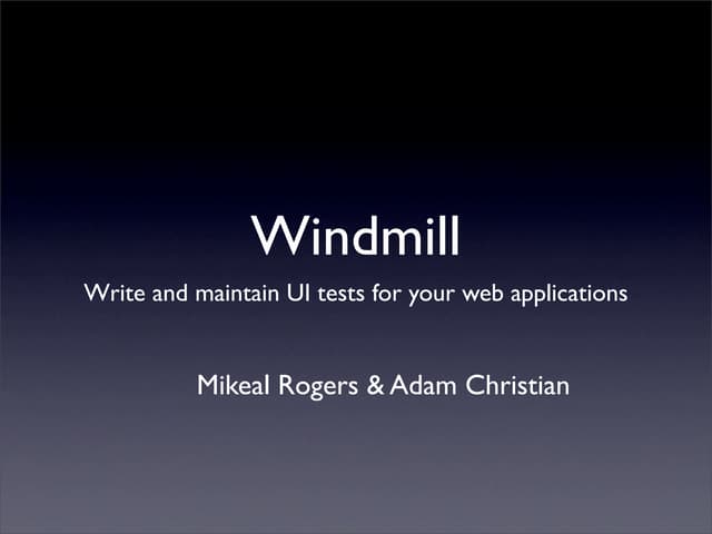 Oscon2007 Windmill