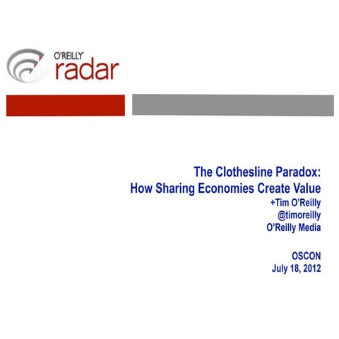 The Clothesline Paradox and the Sharing Economy (Keynote file)