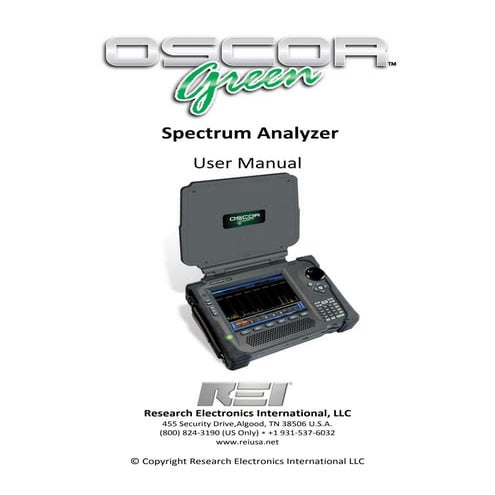 Oscor green manual