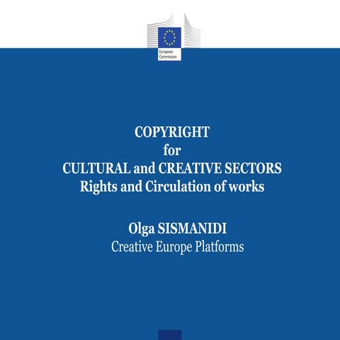 Copyright for Cultural and Creative Sectors