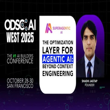 ODSC AI West: Agent Optimization: Beyond Context engineering