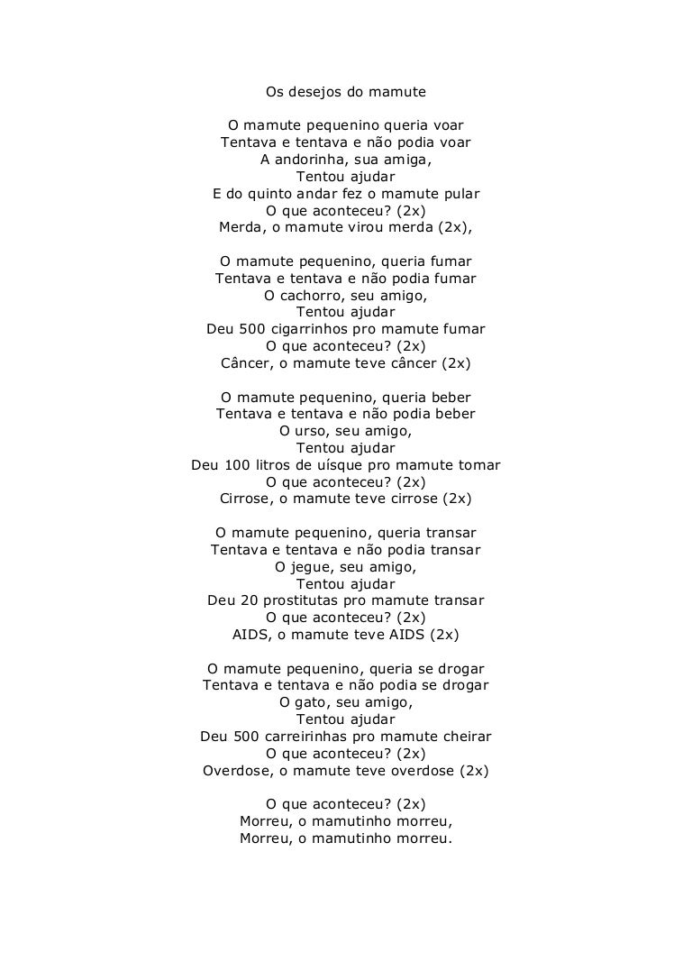 mamute pequenino queria voar