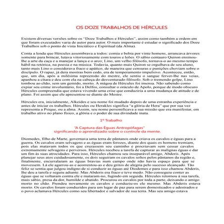 Os doze trabalhos de hercules