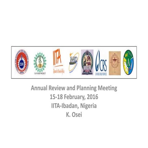 Annual Review and Planning Meeting