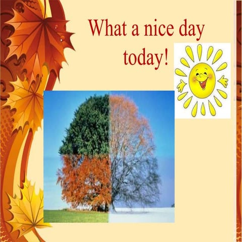 Англійська мова: Пори року