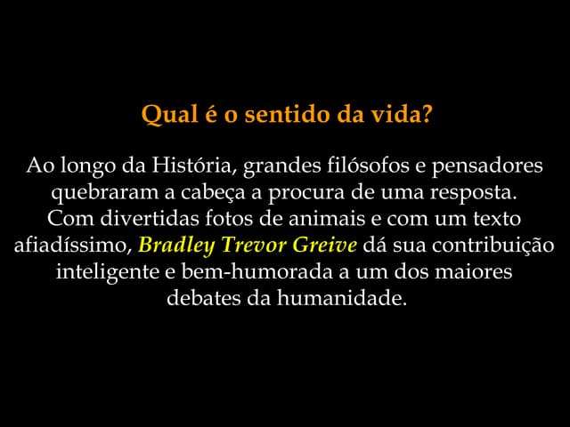 O sentido da vida | PPS