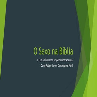 O sexo na bíblia