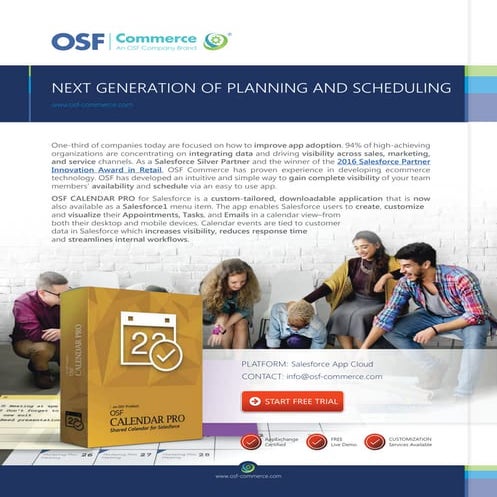 OSF CALENDAR PRO