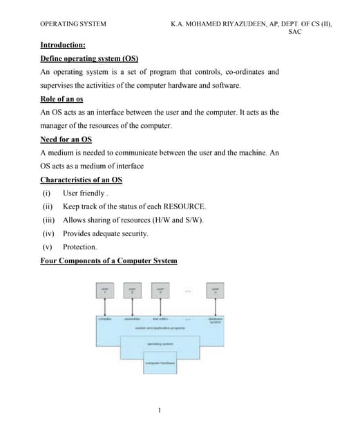 operating system | PPTX
