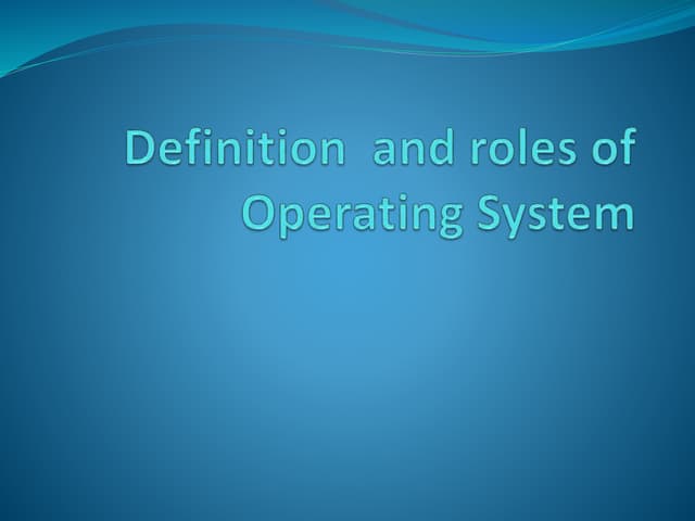 Os functions