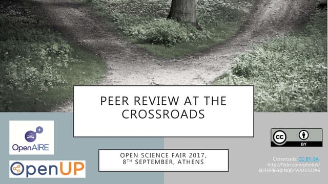 OSFair2017 Workshop | Peer review at te crossroads